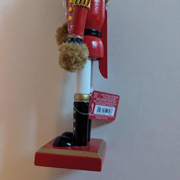 NWT 10" Teddy Bear Soldier Nutcracker Christmas Holiday Decor Michael's Ashland - Picture 10 of 12